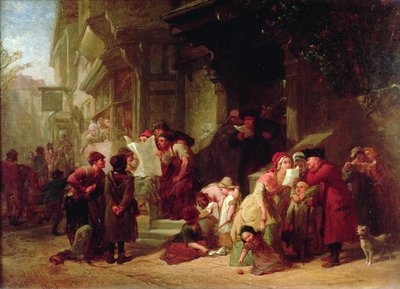 The Village Post Office by Frederick Goodall